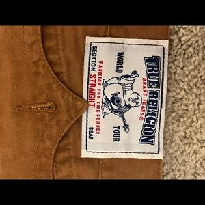 Camel Color True Religion Jeans